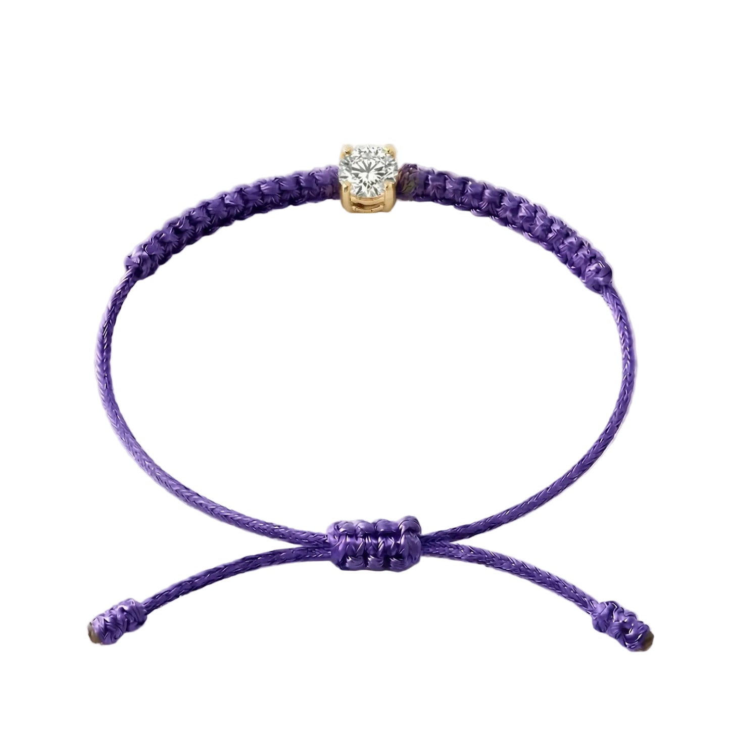 Bracelet Cordon Diamant de Laboratoire - Or 750/1000 (3 mm)