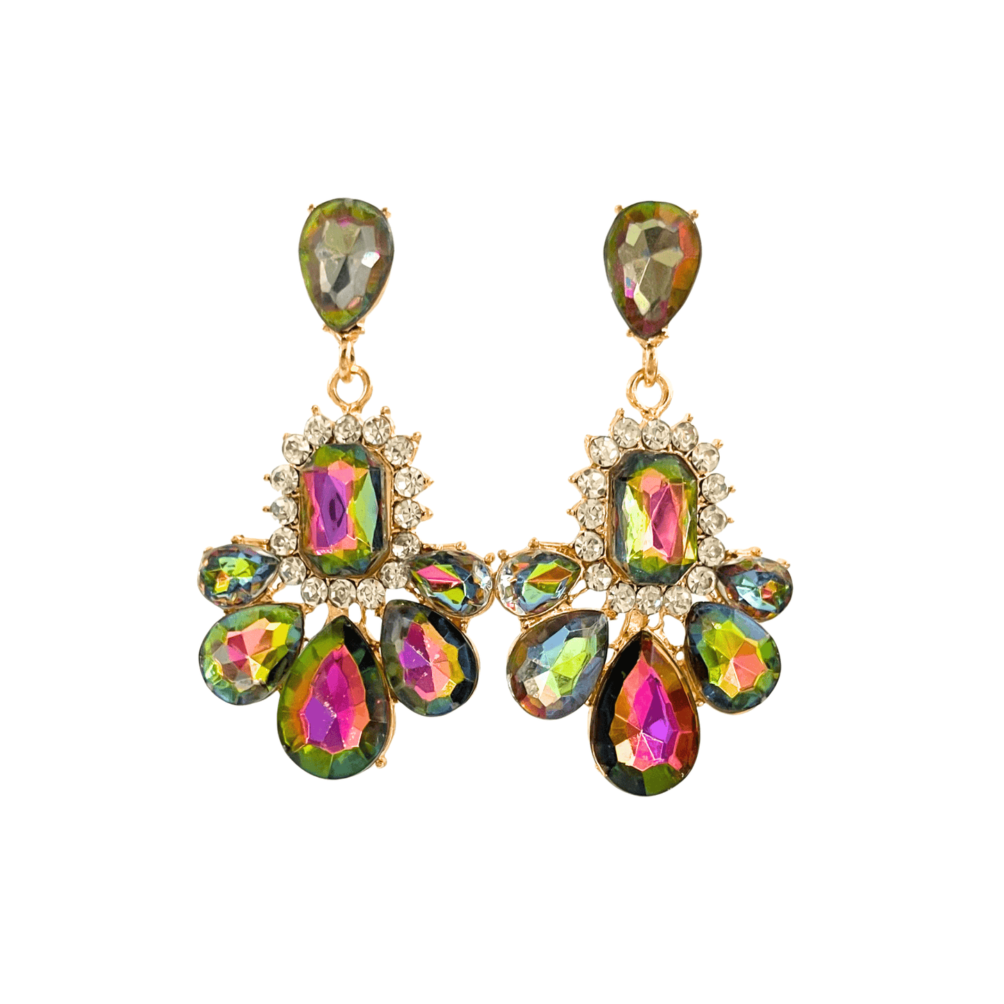 Boucles d'Oreilles Pendantes Caméléon