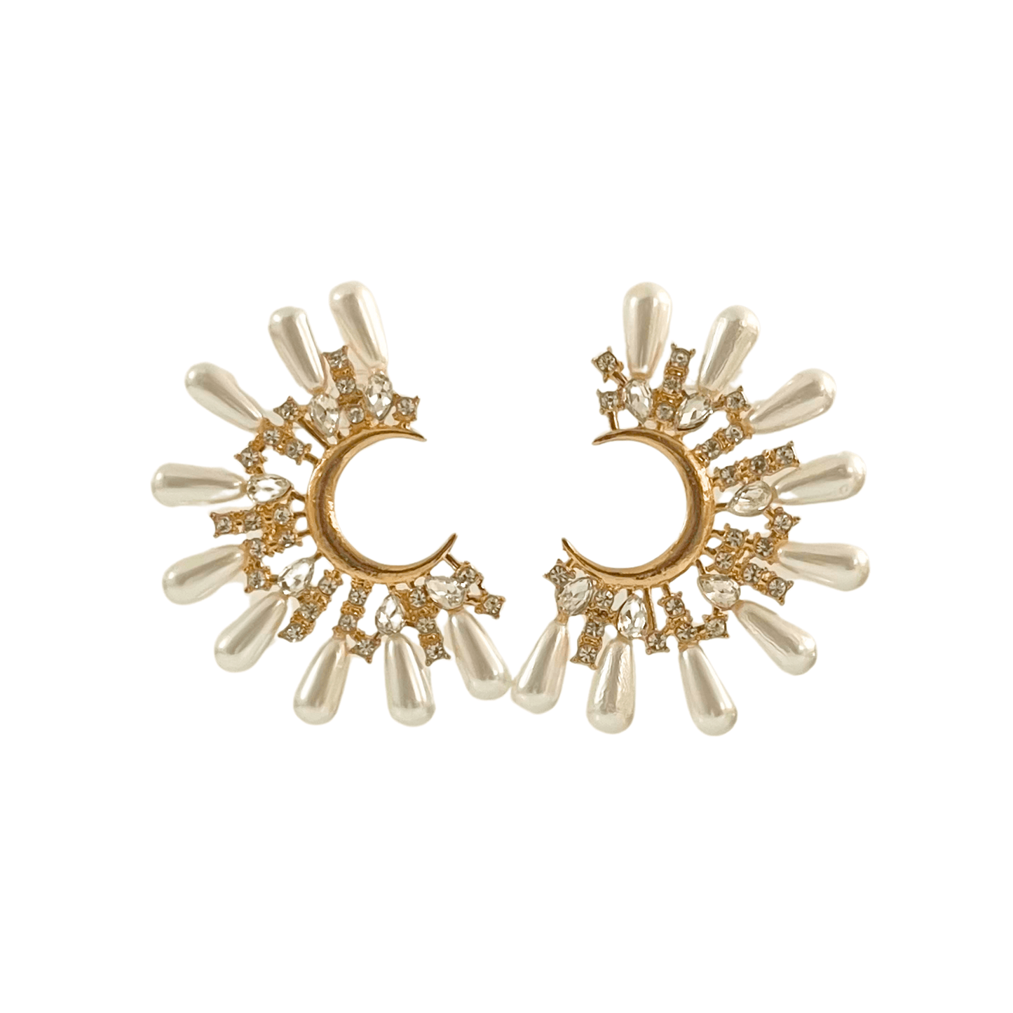 Boucles d'Oreilles Pendantes Luna