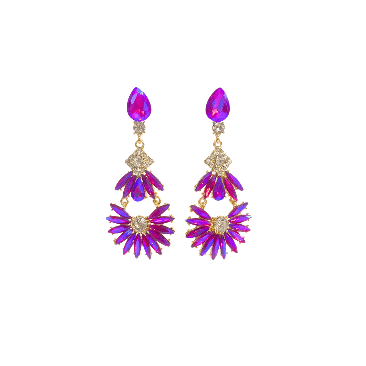 Boucles d'Oreilles Pendantes Luminosa