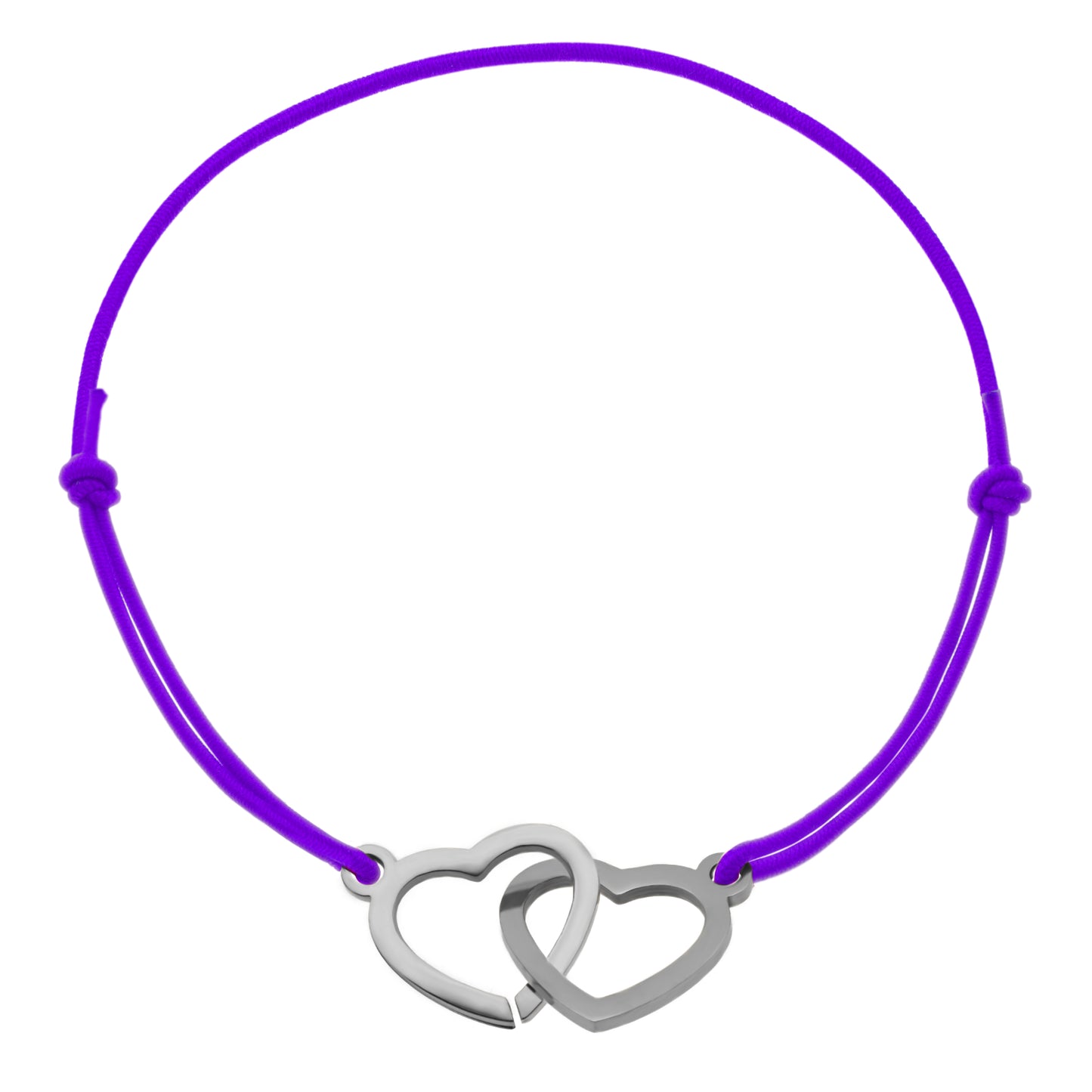 Bracelet Coeur Acier Argent