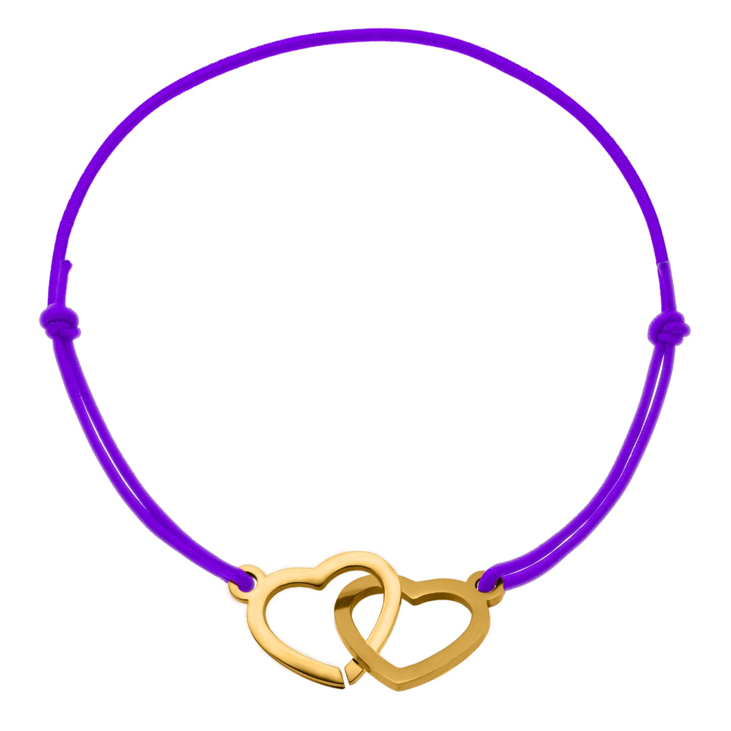 Bracelet Coeur Acier Doré