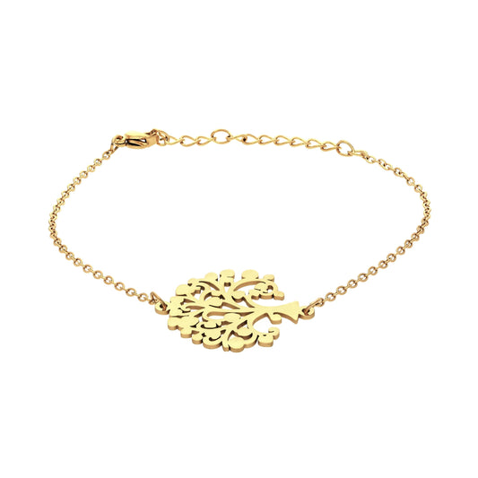 Bracelet Chaîne Arbre de Vie Doré
