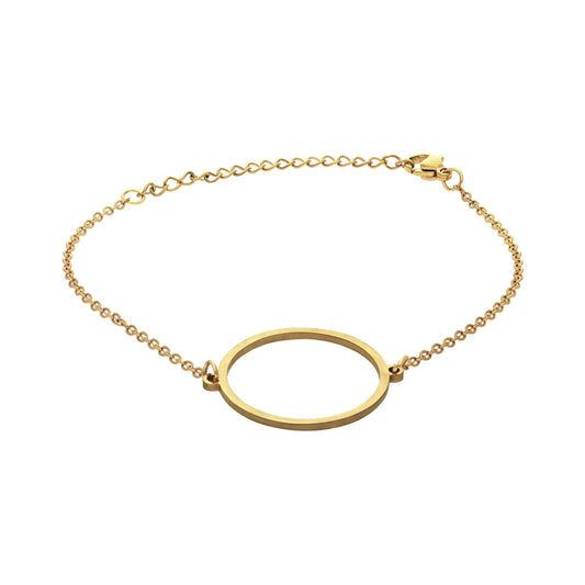 Bracelet Chaîne Circle Doré