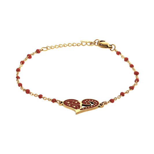Bracelet Chaîne Louna Rouge