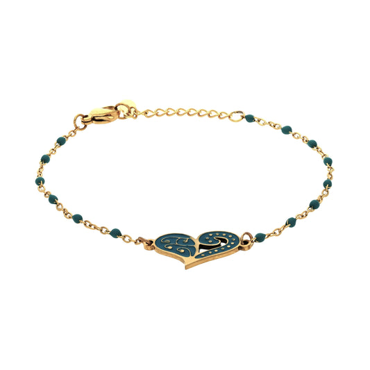 Bracelet Chaîne Louna Vert