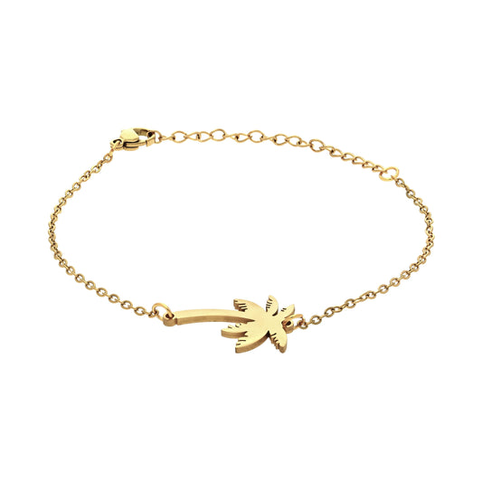 Bracelet Chaîne Palmier Doré