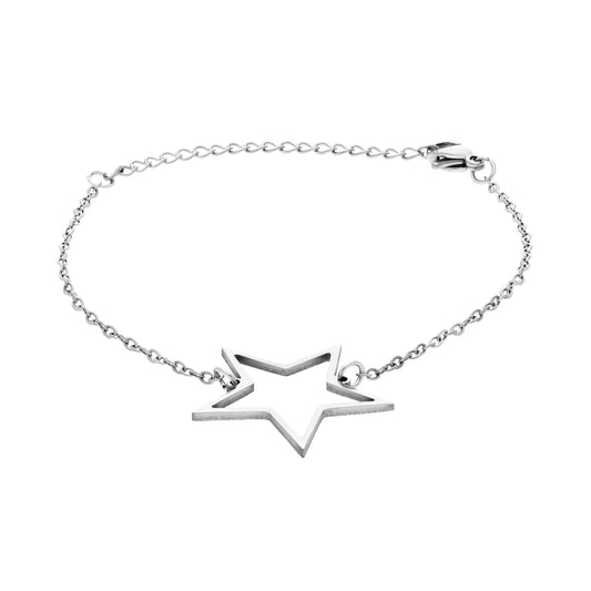 Bracelet Chaîne Star Argenté