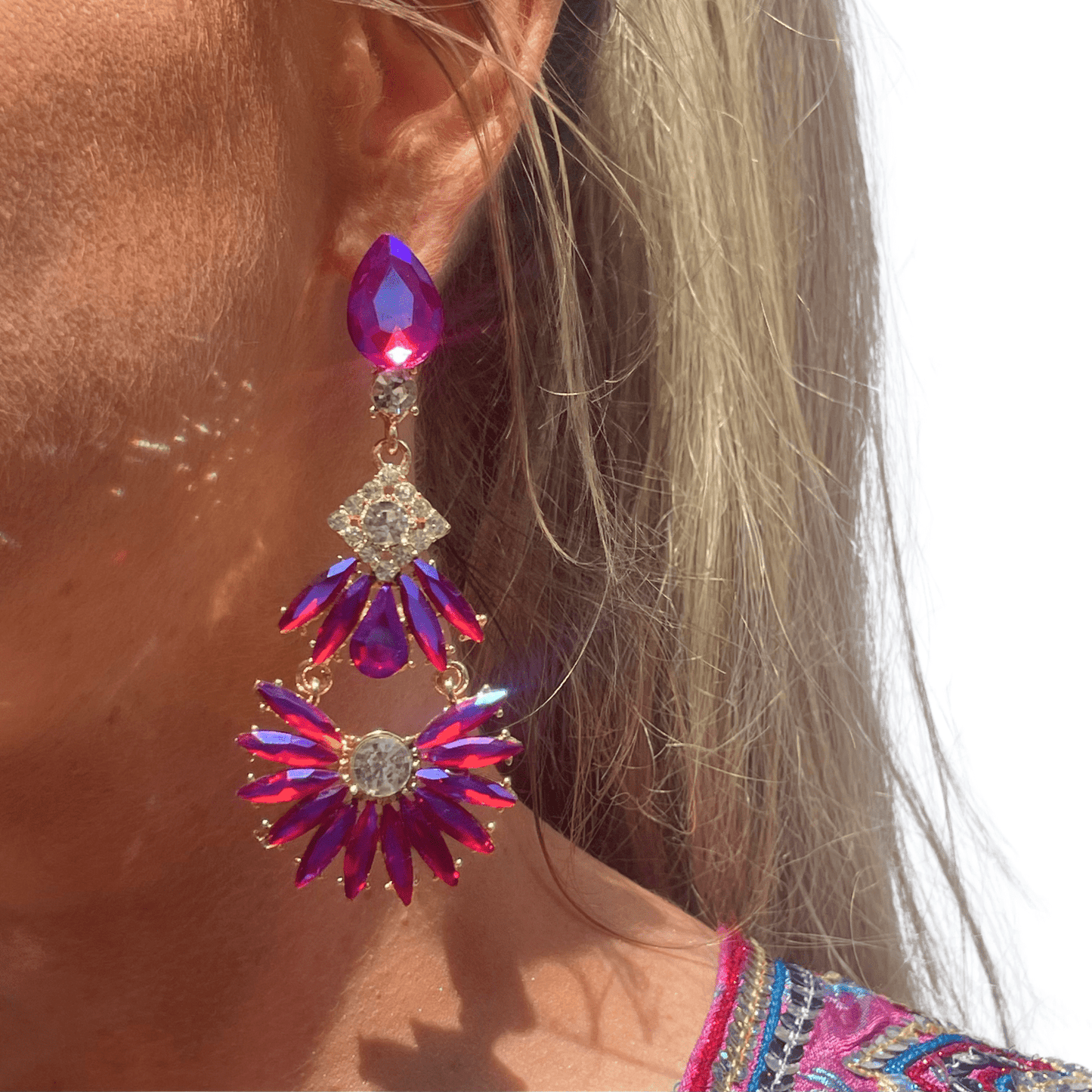 Boucles d'Oreilles Pendantes Luminosa