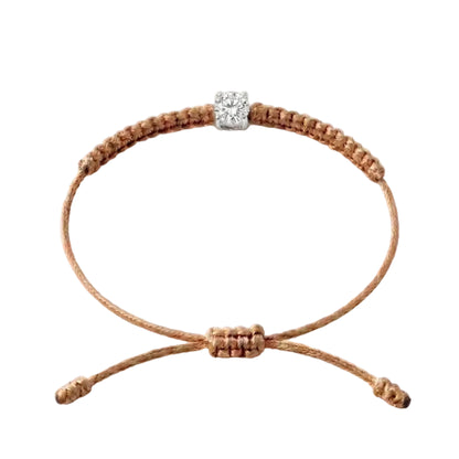 Bracelet Cordon Diamant de Laboratoire - Or 750/1000 (3 mm)