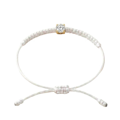 Bracelet Cordon Diamant de Laboratoire - Or 750/1000 (3 mm)