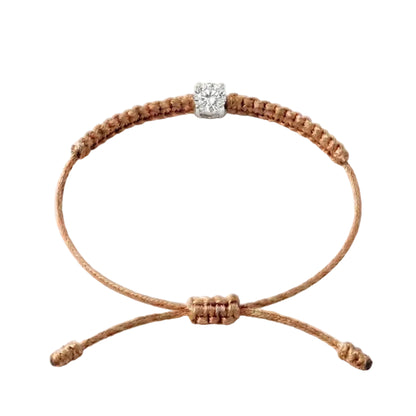 Bracelet Cordon Diamant de Laboratoire - Or 750/1000 (3 mm)