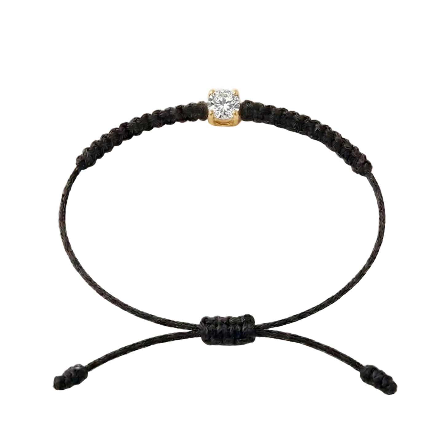 Bracelet Cordon Diamant de Laboratoire - Or 750/1000 (3 mm)