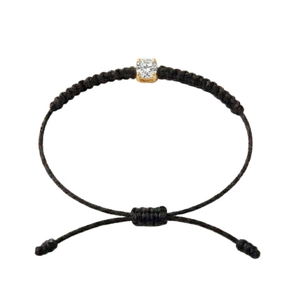 Bracelet Cordon Diamant de Laboratoire - Or 750/1000 (3 mm)