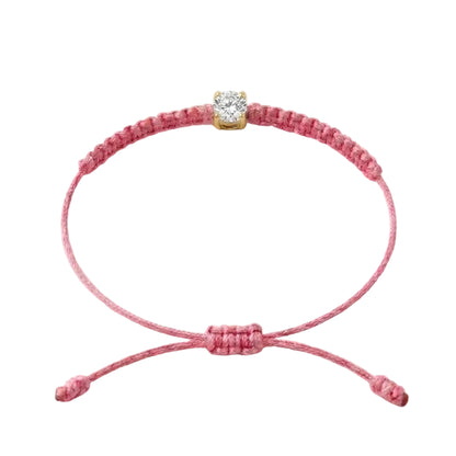 Bracelet Cordon Diamant de Laboratoire - Or 750/1000 (3 mm)
