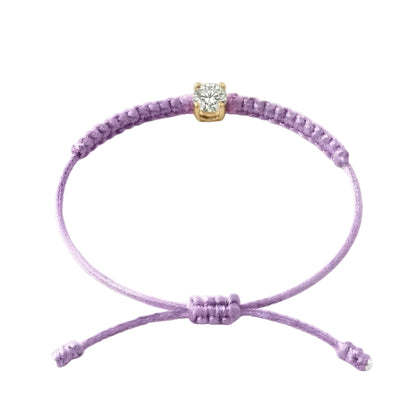 Bracelet Cordon Diamant de Laboratoire - Or 750/1000 (3 mm)
