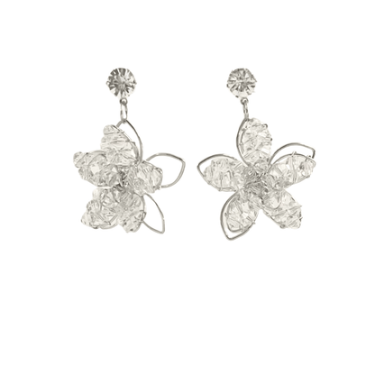 Boucles d'Oreilles Pendantes Camélia 