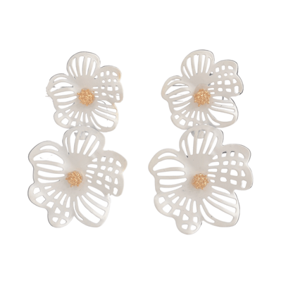 Boucles d'Oreilles Pendantes Lys 