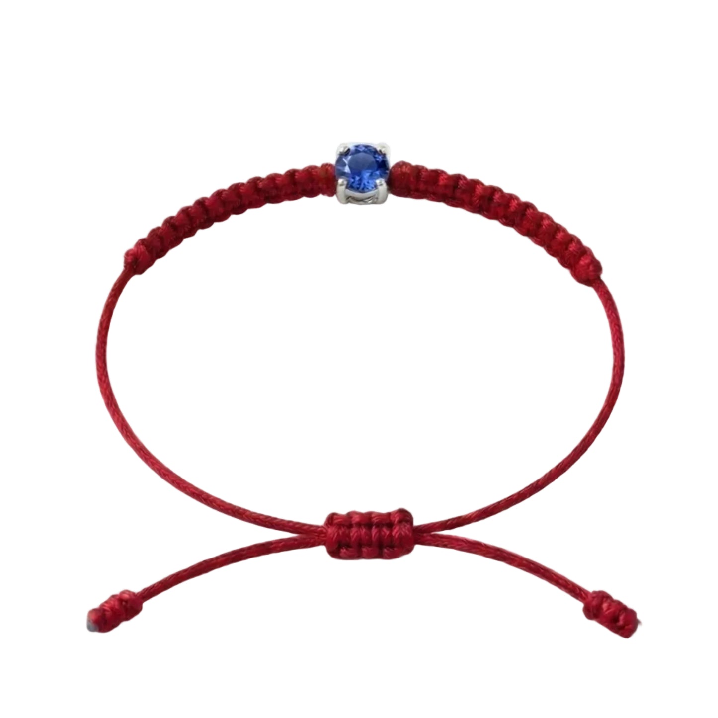 Bracelet Cordon Saphir - Or 750/1000 & Pierre de Synthèse (3 mm)
