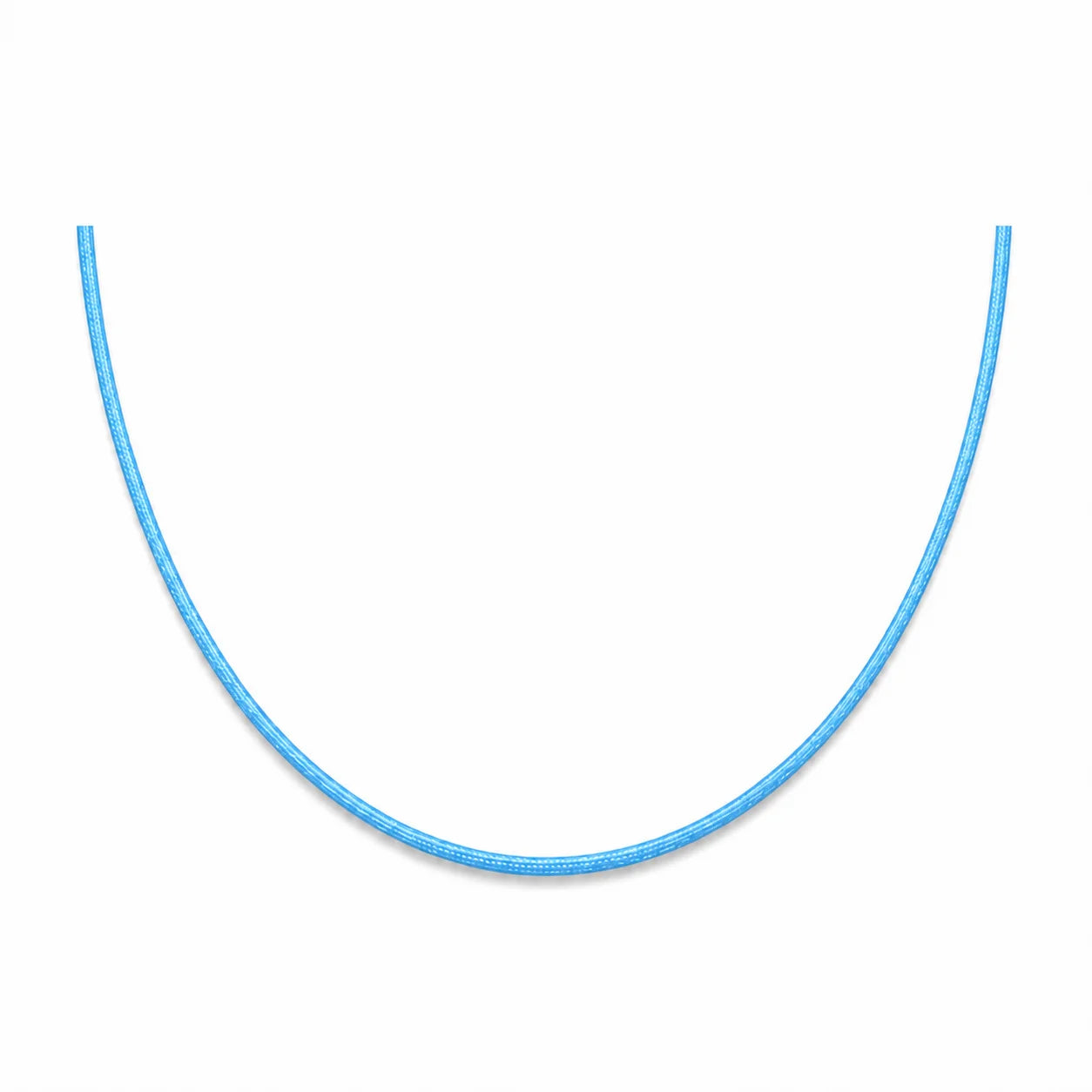 Cordon en nylon bleu clair ajustable pour collier 