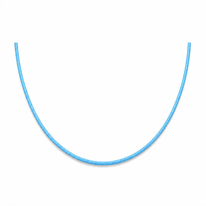 Cordon en nylon bleu clair ajustable pour collier 