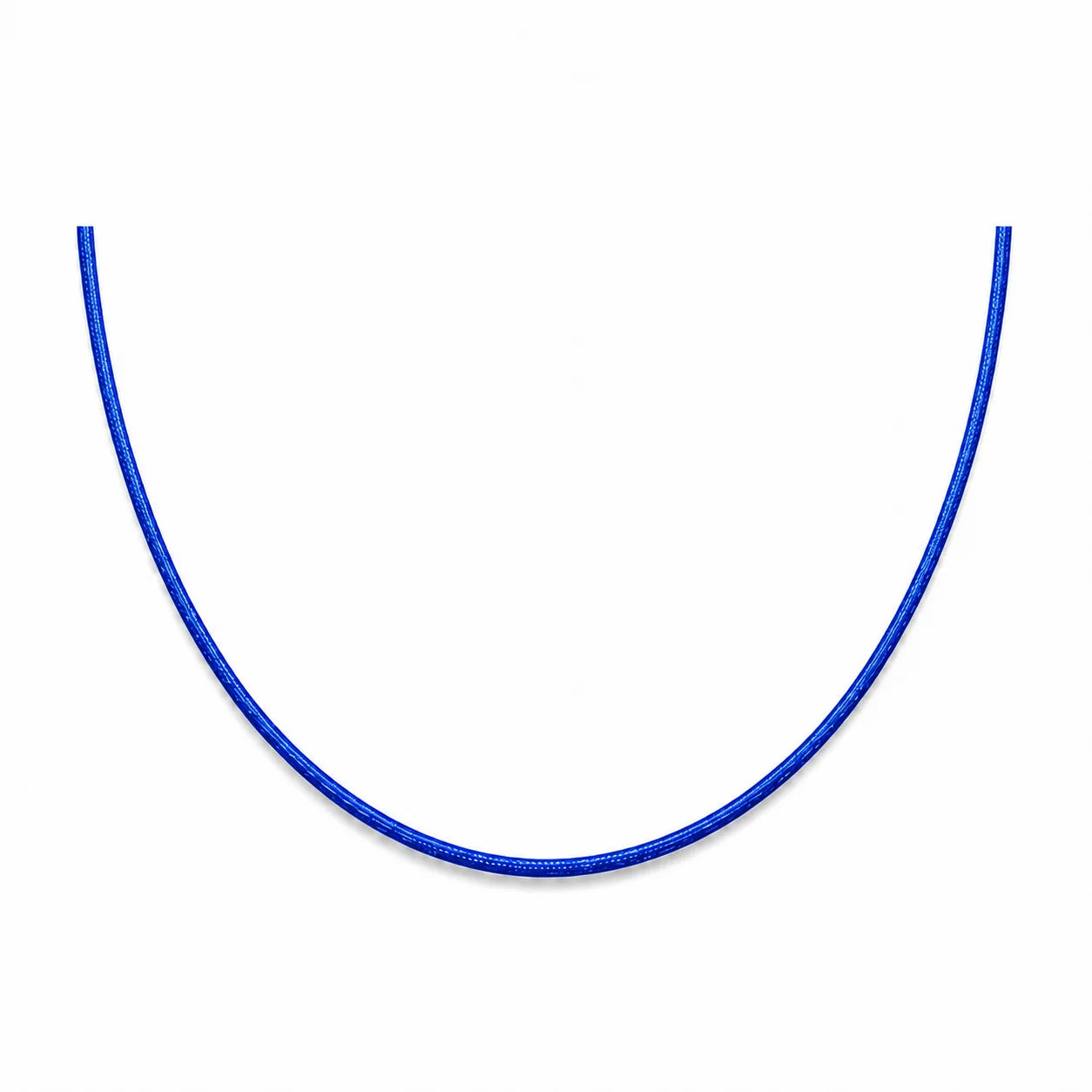 Cordon en nylon bleu ajustable pour pendentif à porter en collier 
