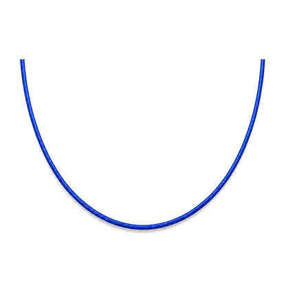 Cordon en nylon bleu ajustable pour pendentif à porter en collier 