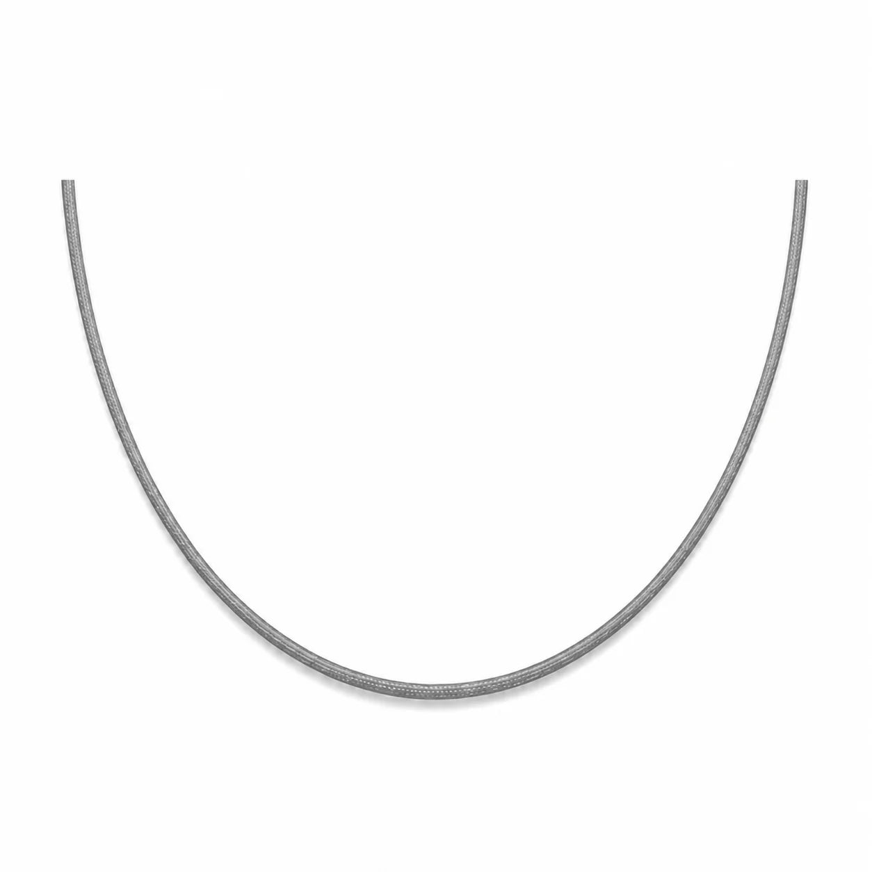 Cordon en nylon gris ajustable pour porter un pendnetif en collier