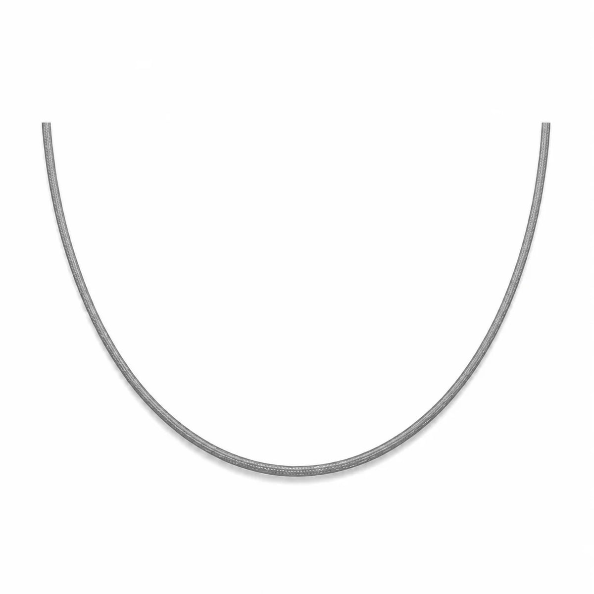 Cordon en nylon gris ajustable pour porter un pendnetif en collier