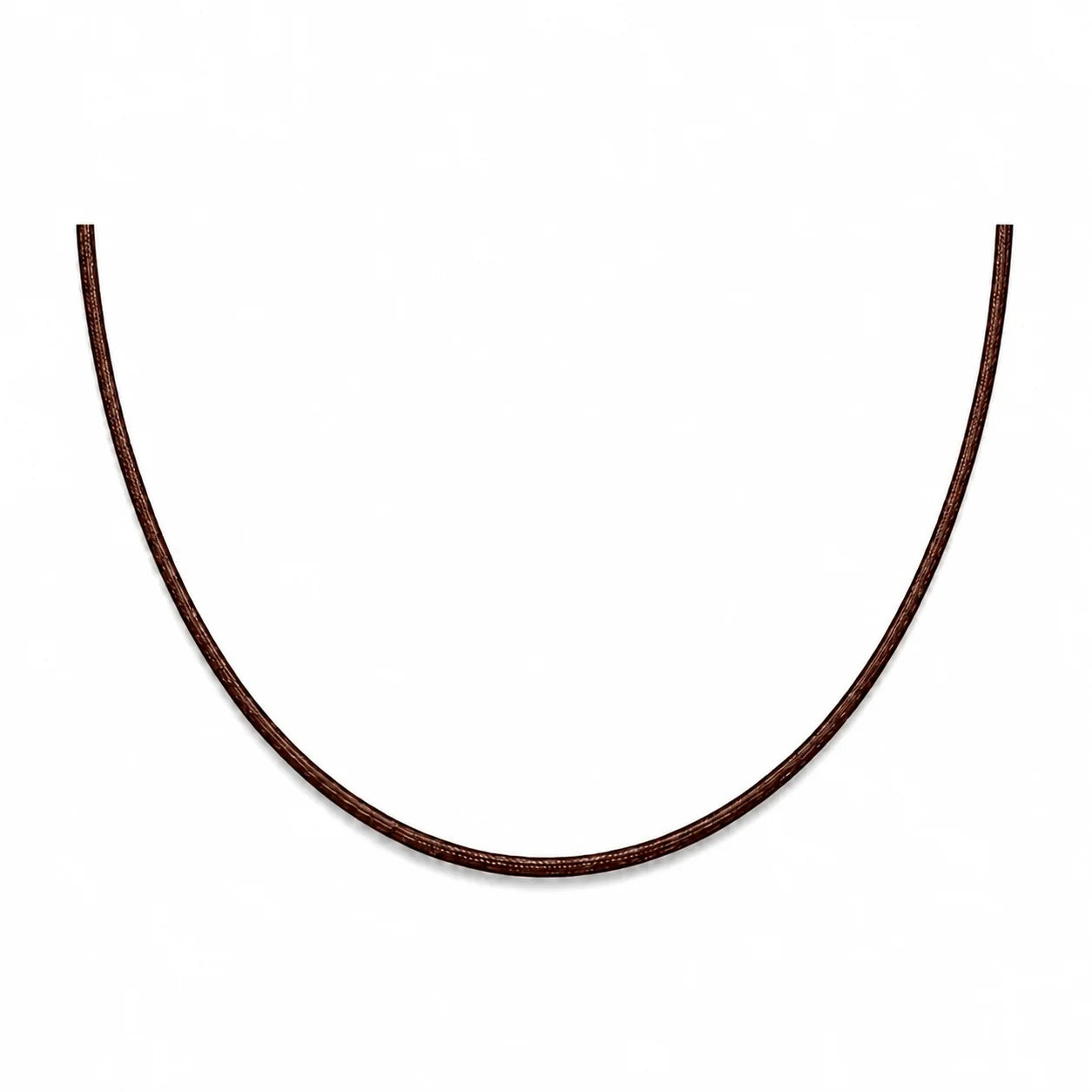 Cordon en nylon marron ajustable pour collier 