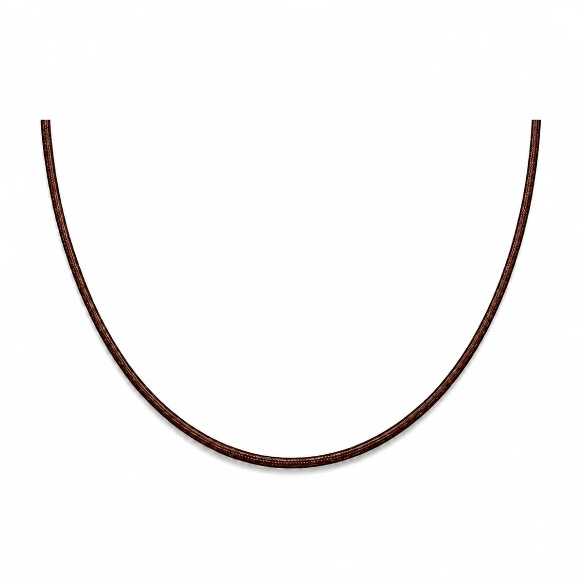 Cordon en nylon marron ajustable pour collier 