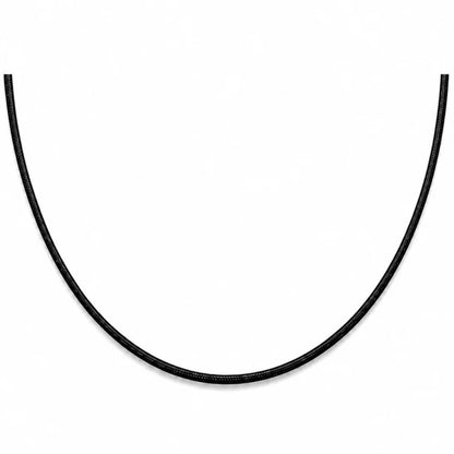 Cordon en nylon noir ajustable avec nœuds coulissants pour collier et porter son pendentif