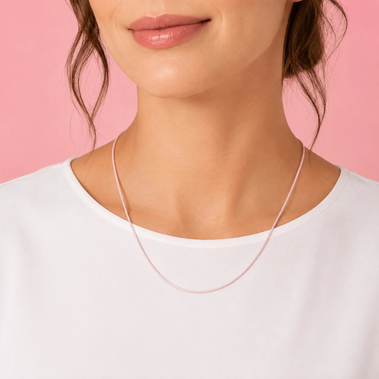 photo portée collier cordon nylon avec fermoir argenté ou doré