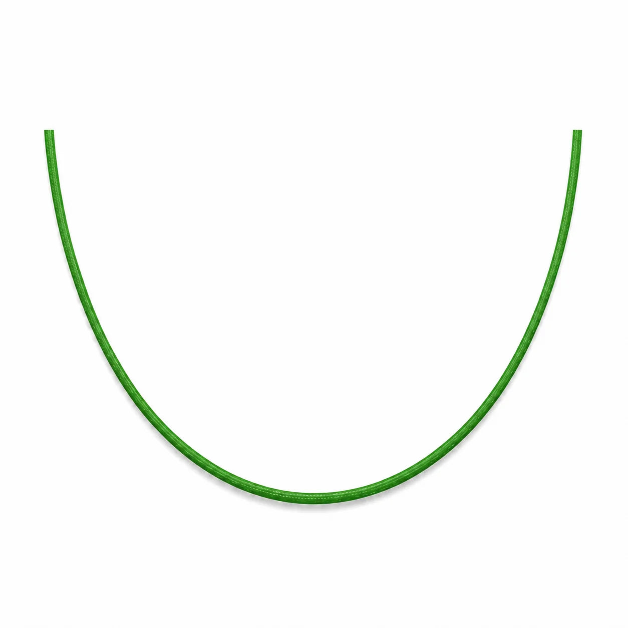 Cordon en nylon vert bouteille ajustable pour collier 