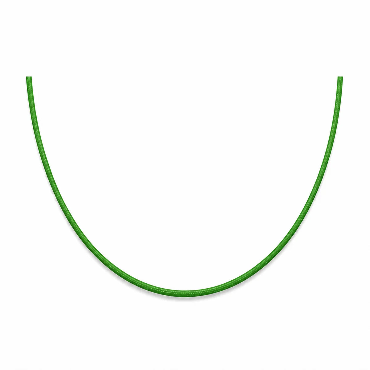 Cordon en nylon vert bouteille ajustable pour collier 