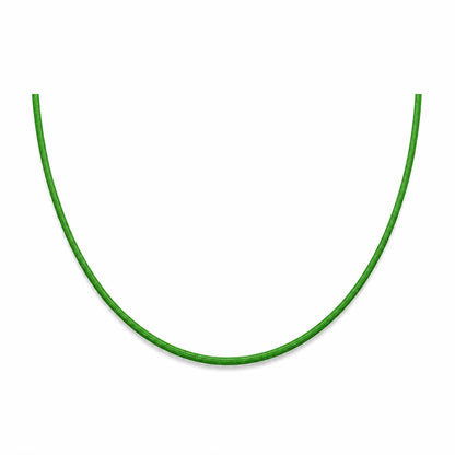 Cordon en nylon vert bouteille ajustable pour collier 