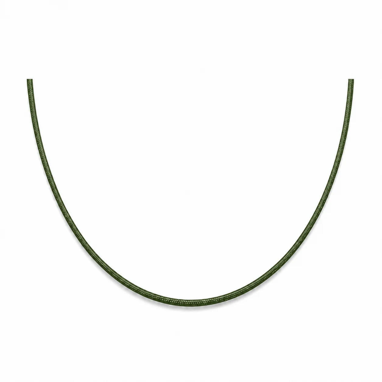 Cordon en nylon vert sapin ajustable pour collier 