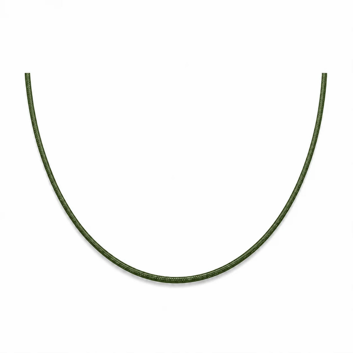 Cordon en nylon vert sapin ajustable pour collier 