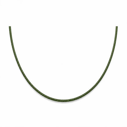 Cordon en nylon vert sapin ajustable pour collier 