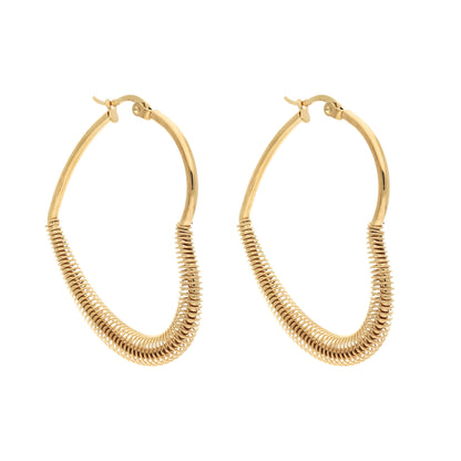 Boucles d'Oreilles Créoles Coeur