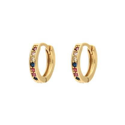 Boucles d'Oreilles Créoles Dana Multicolores