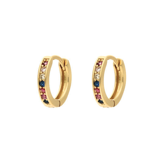 Boucles d'Oreilles Créoles Dana Multicolores