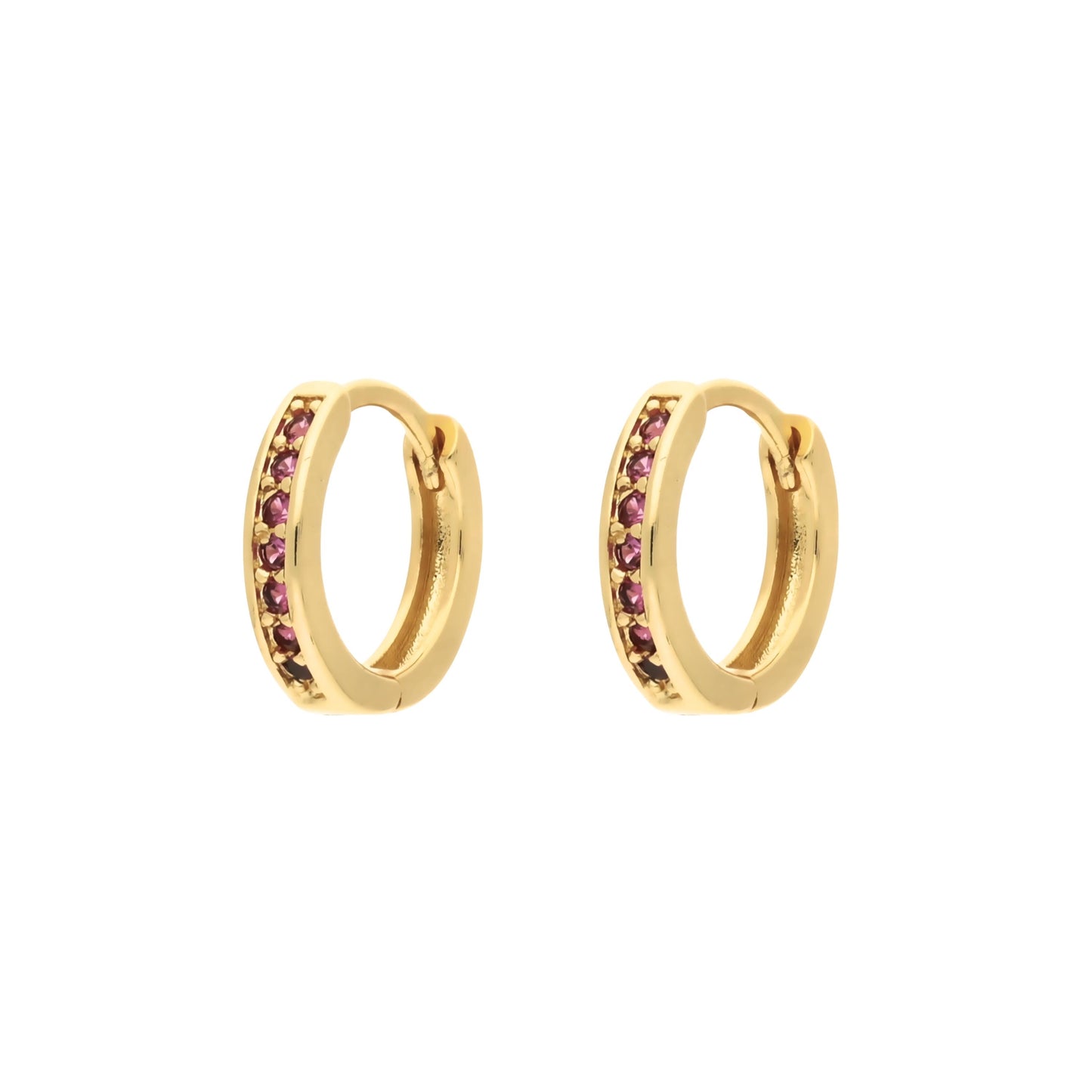 Boucles d'Oreilles Créoles Dana Rubis
