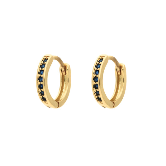 Boucles d'Oreilles Créoles Dana Saphir