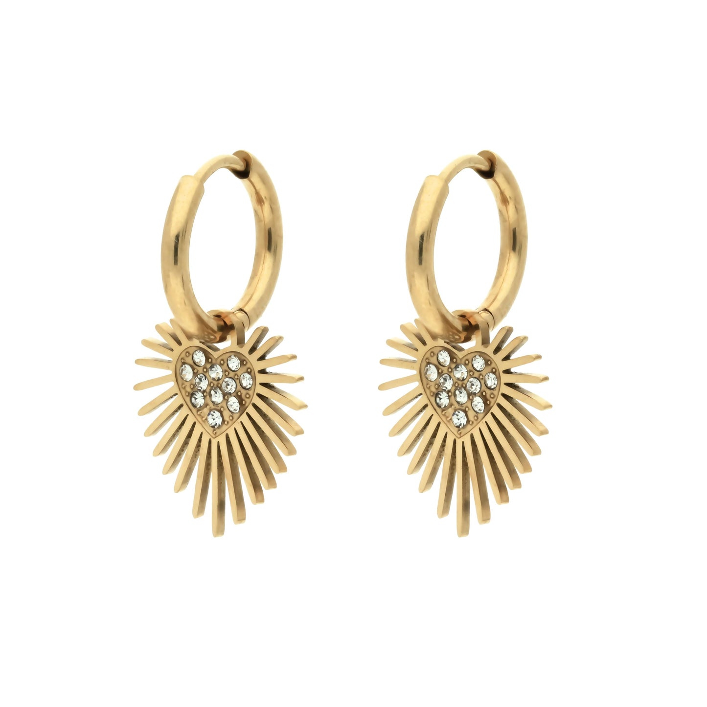 Boucles d'Oreilles Créoles Darling Doré
