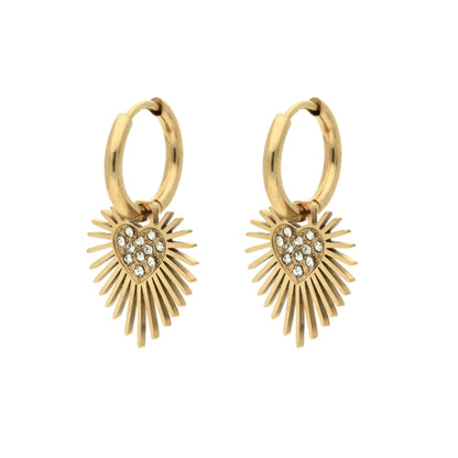 Boucles d'Oreilles Créoles Darling Doré