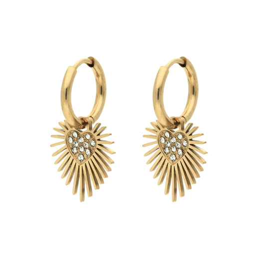 Boucles d'Oreilles Créoles Darling Doré