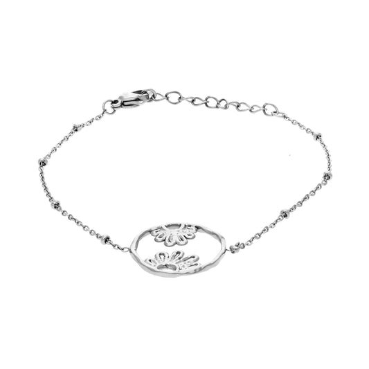 Bracelet Chaîne Flowerlove Argenté