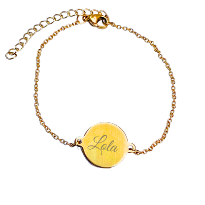 Bracelet Chaine Personnalisé - Médaille