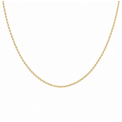 Chaîne simple en acier inoxydable dorée, bijou minimaliste 45 ou 60 cm